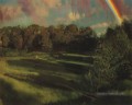 ombres du soir 1917 Konstantin Somov bois paysage d’arbres